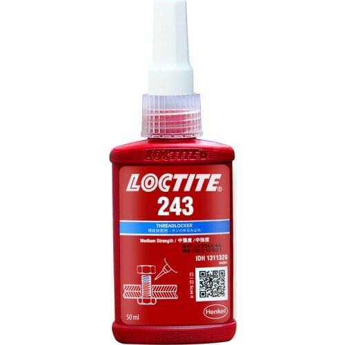 50ml New Loctite 243 Medium Strength Screw Sealing Adhesive Anti-loose Anaerobic Glue Thread Locker Adhesive Removable Glue