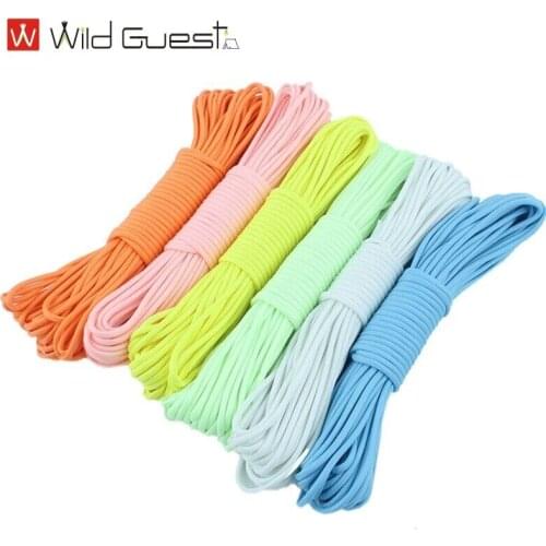 Dia: 2mm Solid Parachute Cord Lanyard Rope Mil Spec Type One Strand Climbing Camping Survival Equipment Paracord