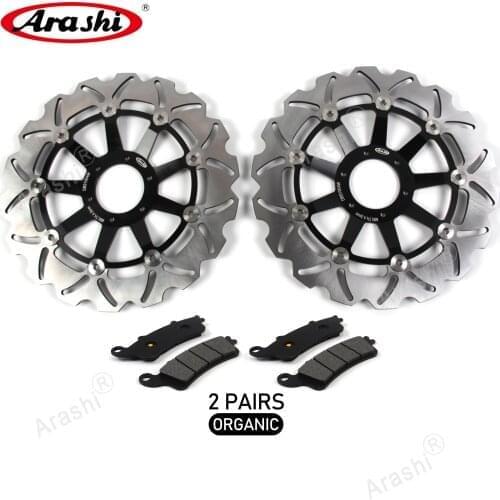 ARASHI CNC Front Brake Disc Pads For HONDA GL 1800 Gold Wing 2001 - 2015 Front Rotors Motorcycle Pad GL1800 2002 2003 2004 2005