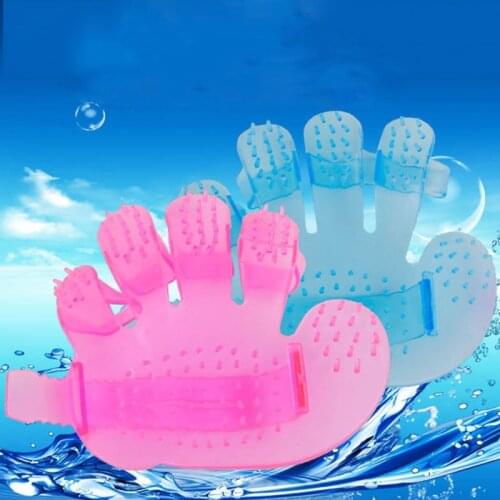 Silicone Pet Dog Cat Grooming Gloves Comb Brush Pet Hair Bath Brush For Dogs Cat Hair Cleaning Comb Glove
