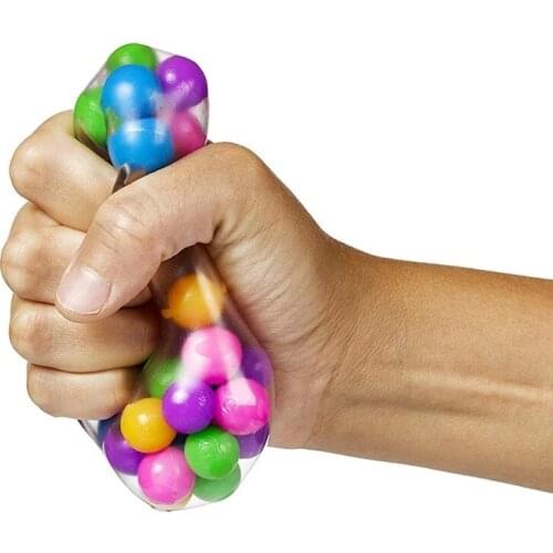 Anti Stress Face Reliever Colorful Ball Autism Mood Squeeze Relief Healthy Toy Funny Gadget Vent Ball Children Christmas Gift