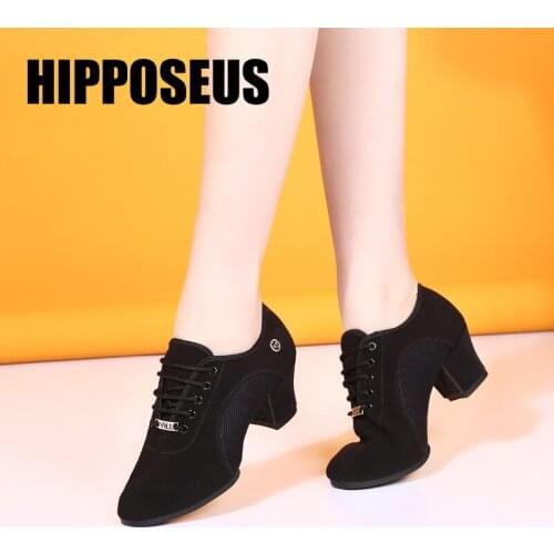 Hipposeus Dance Shoes For Women Girls Ballroom Latin-dance-shoes Unisex Men/Boy Modern Tango Jazz Dancing Shoes Salsa Practice