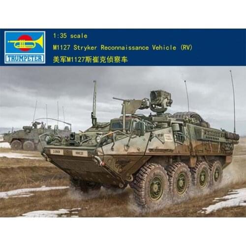 Trumpeter 00395 M1127 Stryker Reconnaissance Vehicle Car 1/35 Scale Static Model TH05347-SMT6