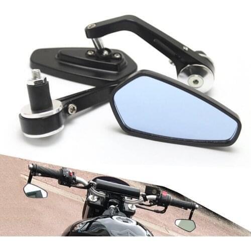 Universal 22mm Motorcycle Handlebar End Mirror Aluminum Alloy Rearview Mirror For Yamaha Nmax 151 Xmax 250 YZF R125 TDM 900 MT07