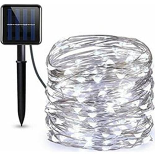 Waterproof LED Outdoor Solar Lamp String Lights 12m 100LEDs Fairy Holiday Christmas Party Garland Solar Garden Decoration