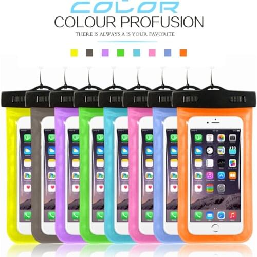 For iPhone 12 11 Pro Max XR XS 6 7 8 Plus Outdoor Swimming Rafting Waterproof Bag For Samsung Note 20 10 S10 S9 Phone Cover Case