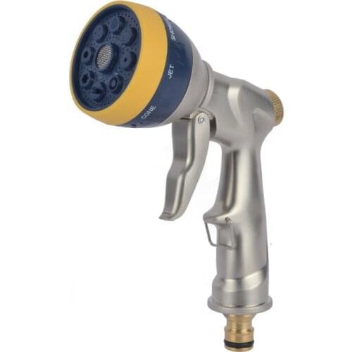 8 Functions High-Pressure Water Spray Gun Car Washer Hose Spray Bottle Garden Watering Sprinkler Sprinkler Cleaning Water Gun