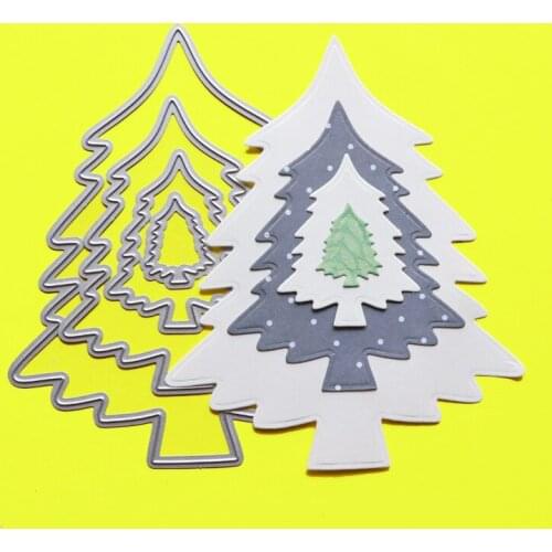 Cutting Dies Nesting Christmas Tree Scrapbook Cardmaking DIY Paper Craft Metal Stencil