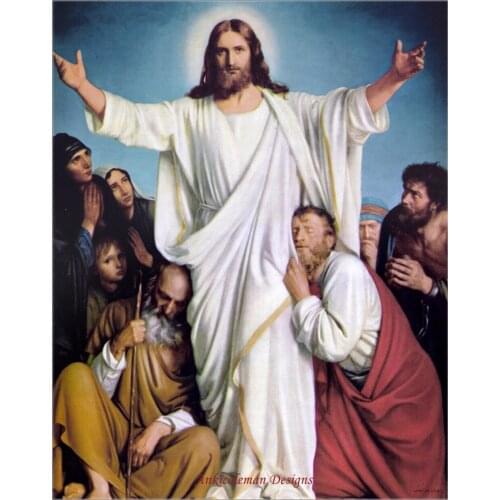 Embroidery Counted Cross Stitch Kits Needlework - Crafts 14 ct DMC DIY Arts Handmade Decor - Waiting for the Word