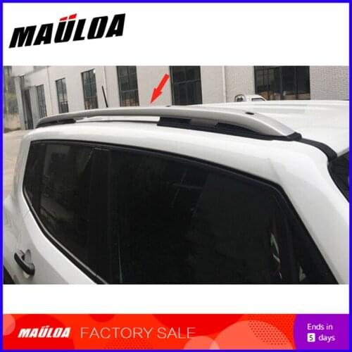 High quality black silver color screw install aluminium alloy side rail bar roof rack for Renegade 2016 2017 2018