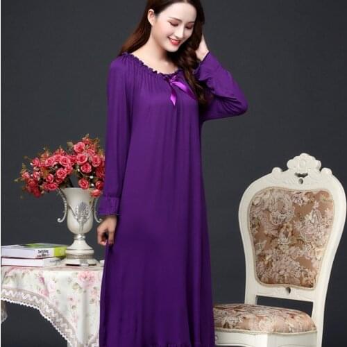 Women nightgown plus size women Tempting sleepwear lingerie Modal cotton sleep dress sexy long nighties new pijama 2020