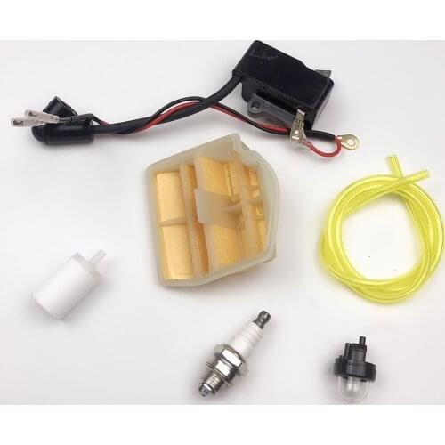 1 set Ignition Coil Air Filter Primer Bulb Chainsaw replace part garden tool accessory for Husqvarna445 450 450E Jonsered 2245