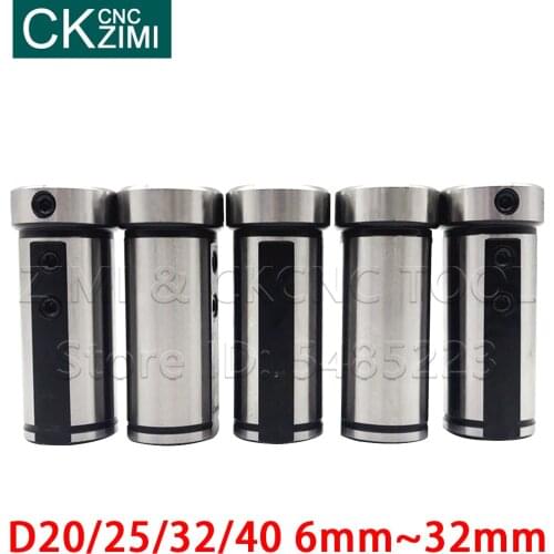 1PCS D20 D25 D32 D40 6-32mm CNC Inner hole knife set Lathe Bushing Inner Hole Arbor Reduction Taper Shank Reduction guide sleeve
