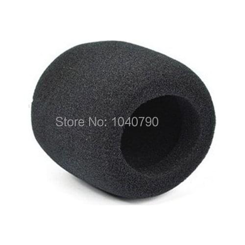 10 Pieces Black Handheld Stage Microphone Windscreen Foam Mic Cover Karaoke