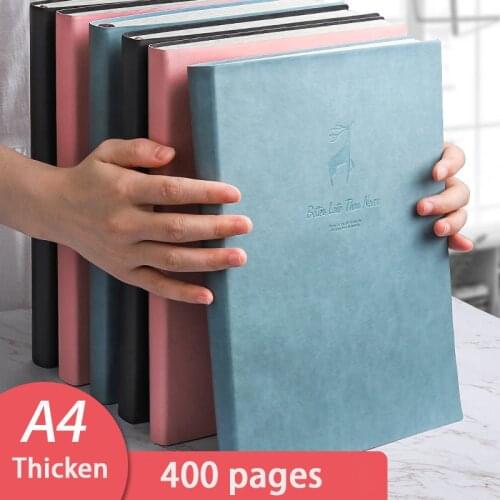 A4 Notebook LargeThicken Increase Business Office Notepad Classroom Notes Large Diary Journals Libretas Zeszyt Caderno Deer Head