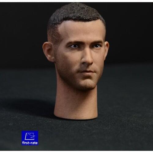 1:6 scale male Figure accessories Ryan Reynolds Wade Winston Wilson Deadpool head shape carved for 12" Action figure doll