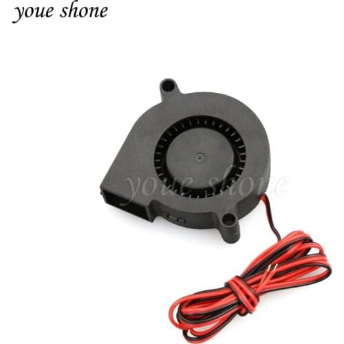 1PCS 2 Wires Brushless DC Cooling Blower Fan 5015S 12V 0.14A 50x15mm high quality Ultra quiet
