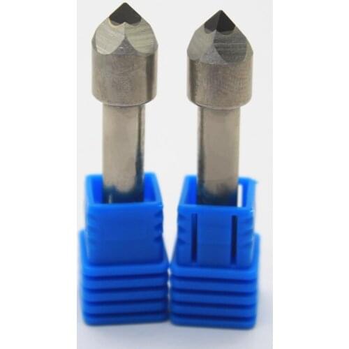 CNC Router Bits 4 Flutes Stone Marble Granite Bluestone Tombstone Engraving Carving Cutter Diamond PCD Milling cutters