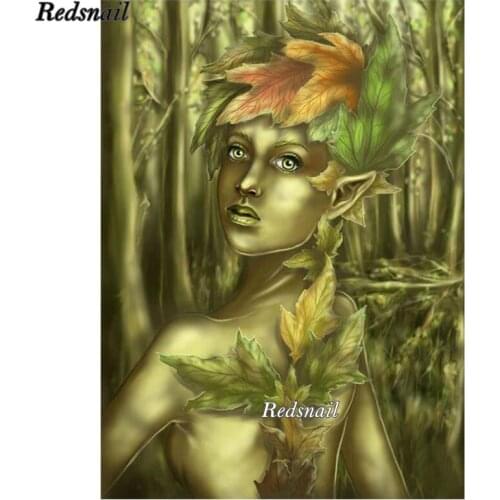 5d diamond painting Elf girl DIY Diamond mosaic foto custom 3d Embroidery beads Cross Stitch Mosaic painting decor gift EE519