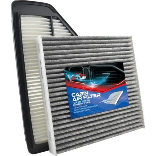 Bi-Trust Combo Set Engine & Cabin Air Filter for Honda Odyssey 3.5L 2011-2015 33-2461,CF10134,80292-SDA-A01 80219-SHJ-A01