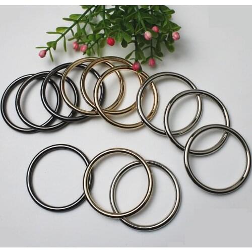 5/10/30PCS Inner 40mm Metal O Circular Ring Wheel Belt Loop Buckle Hardware Pet Dog Collar Garment Harness Clasp Accessory DIY