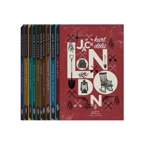 Jack London Set (10 Book Suit)-Jack London Turkish Wolf Dölü Ancestral God Oyster Pirates of the Call Of the Wild Game