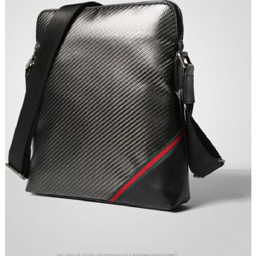 UB new carbon fiber mens bag single shoulder bag business bag