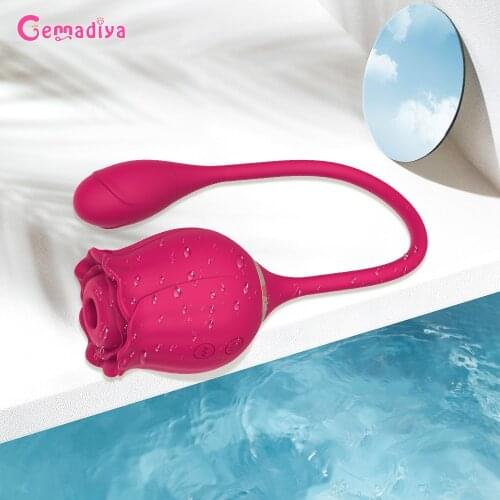 Newest Rose Sucking Vibrator for Women Clitoris Nipple Sucker Stimulator G-Spot Female Masturbator Sex Fidget Toys for Adult 18