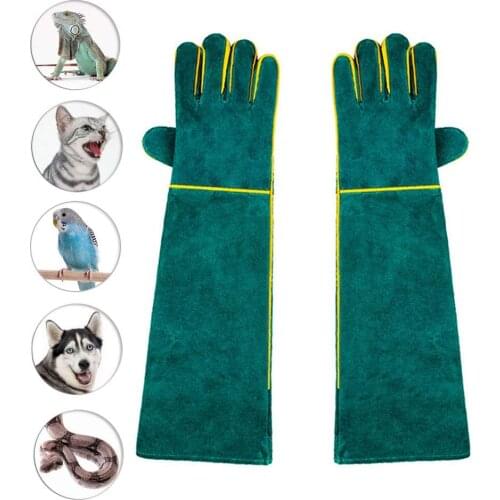 Animal Handling Gloves 23 Inch Anti-bite/Scratch for Dog Cat Parrot Snake Lizard Reptile Wild Animals Bathing Grooming