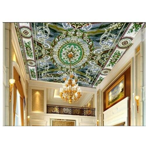 Custom photo wallpaper 3d murals wallpaper European style ceiling art parquet wallpaper for living room decoration