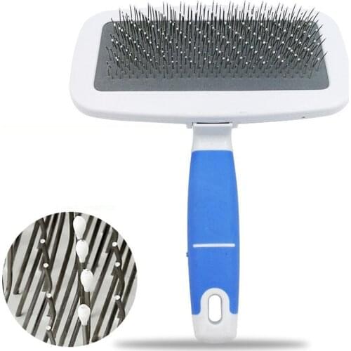 Pet Needle Combs With Non-Slip Handle Small Medium Dog Hair Brushes Hair Removal Knotting Comb Grooming Supplies For Dogs Cats