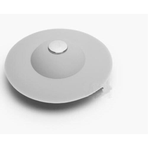Odor proof floor drain silicone spring sink plug pool plug sewer filter mesh bathtub plug flying saucer cover