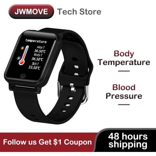 JWMOVE Temperature Smart Bracelet F29 Fitness Tracker Health Care Heart Rate Waterproof Sport Smart Watch For Man Woman