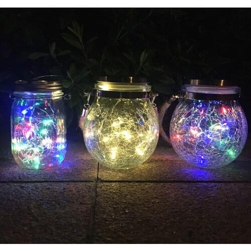 Solar Light Outdoors Round Waterproof Led Solar Garden Fairy Lamp For Balcony Party Yard Decoration Star Night Light