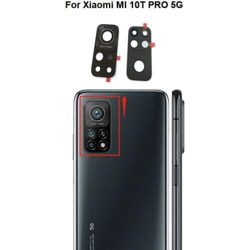 50/PCS New Rear Back Camera Lens Glass With Glue Adhesive For Xiaomi Mi 10T Pro