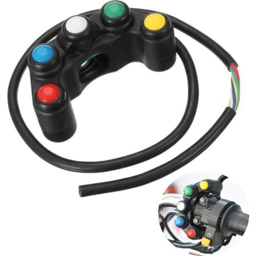 Universal 5 button Array Motorcycle Switches Race Bikes 22mm Handlebar Switches Motorcycle Switch Accessiores