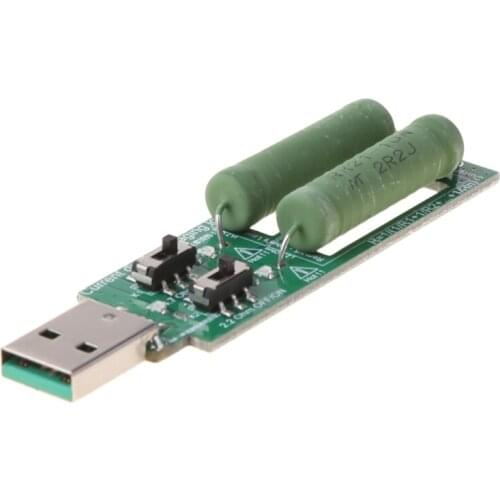 USB Resistor Electronic Load w/Switch Adjustable 3 Current 5V Resistance Tester