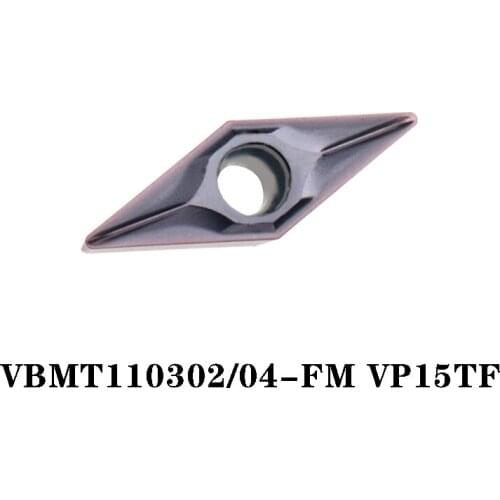 100% Original VBMT VBMT110302-FM VP15TF VBMT110304-FM 10pcs CNC lathe Insertion Carbide Insert Imported From Japan High Quality