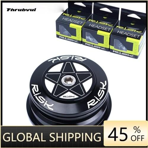 1 PCS Mountain Bike 44-55/56mm Spinal Canal Headset Straight Tube Conversion 28.6 Straight Tube Front Fork Bearing Wrist Set