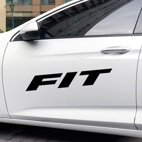 4PCS Car Whole Body Decoration Stickers For Honda Fit Automotive Brand Letters Waterproof Car Stickers And Decals Accessories