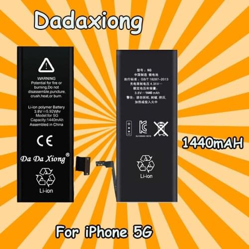50pcs/lot FEDEX Best Quality 0 zero cycle Battery for iPhone 5 5G 1440mAh 3.7V Replacement Batteries Repair Parts
