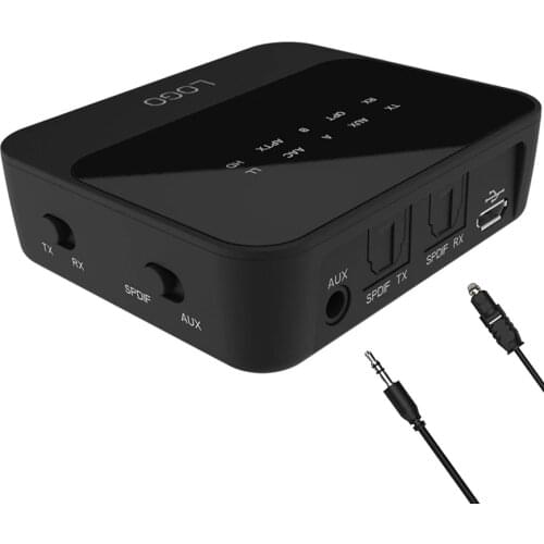 APTX-HD,APTX-LL Bluetooth Receiver Transmissor Optical Fiber SPDIF AUX Wireless Modulator for TV Car