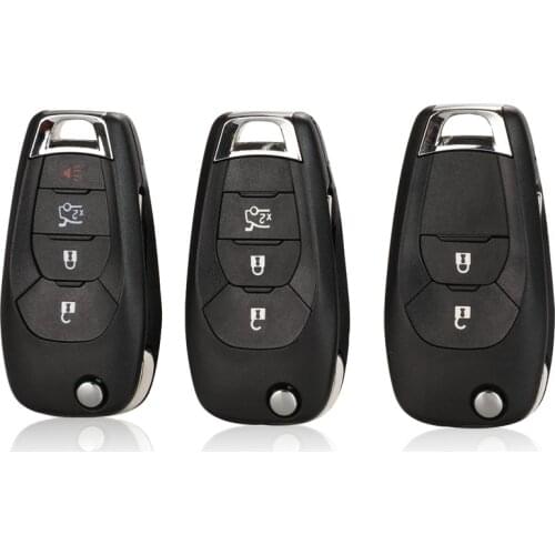 Car Key Remote Shell 5pcs 2Buttons 3Buttons 4Buttons Fob for-Chevrolet Cruze 2014-2018 Car Key Case Folding