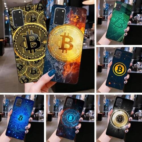 Digital Currency Bitcoin Art Phone Case For Samsung Galaxy S21 Plus Ultra S20 FE M11 S8 S9 plus S10 5G lite 2020