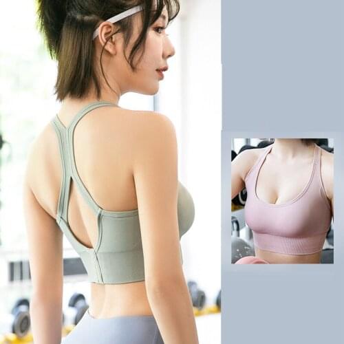 Women Sport Bras Yoga Shirt Fitness Running Shakeproof Vest Underwear Padded Bra Crop Sport Top Underwear Push Up Brassiere