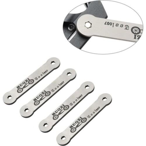 2Pcs Bike Functional Wrench One-piece Design Anti-corrosion Ultra-light Mountain Bike Parts Hexagon Spanner Bicycle Repair Tools