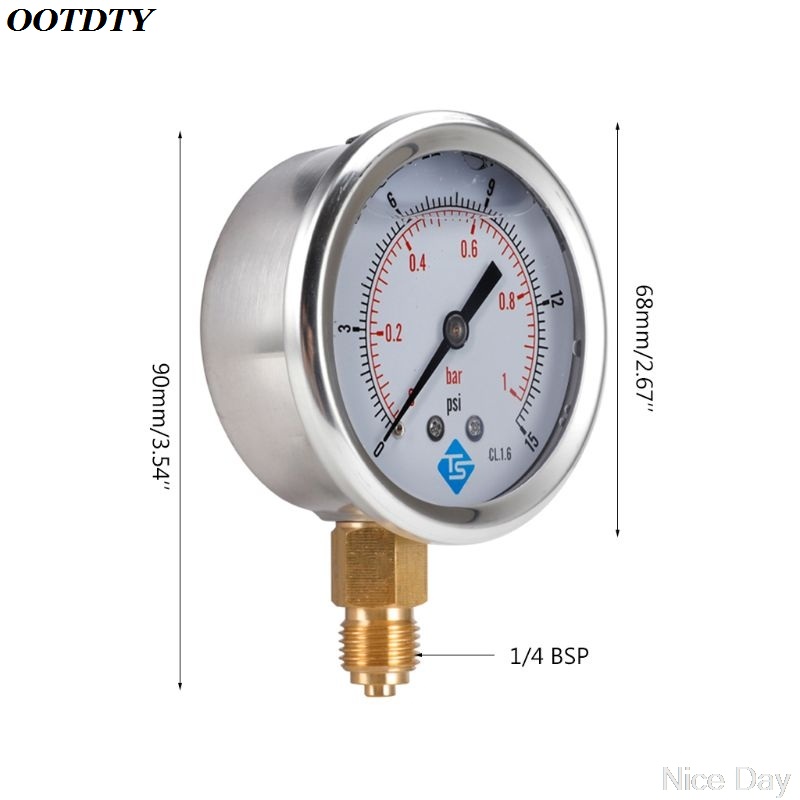 GLYCERINE FILLED PRESSURE VACUUM COMPOUND GAUGES 68mm DIAL VAC to 10000 PSI BTM Ju19 20 Dropship