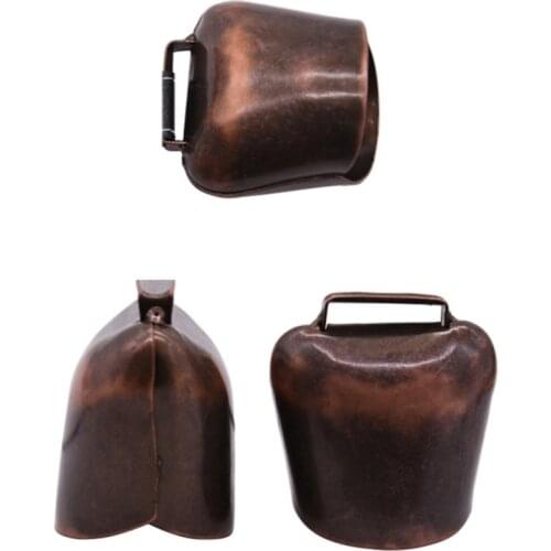 Grazing Cattle Sheep Laege Copper Bell Loud Crisp Spread Farther Loud Prevent The Loss Cow Horse Sheep Supplies Red/Green Bronze
