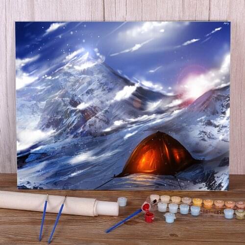 Scenery Top View DIY Painting By Numbers Set Oil Paints 50*70 Oil Painting Wall Paintings Kids Handiwork Handicraft Drawing