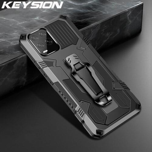 KEYSION Shockproof Case for Realme 8 8 Pro 7 C21 C17 C15 C12 C11 Phone Back Cover for OPPO A94 5G A74 A54 4G Reno 5 Lite 5F 5K